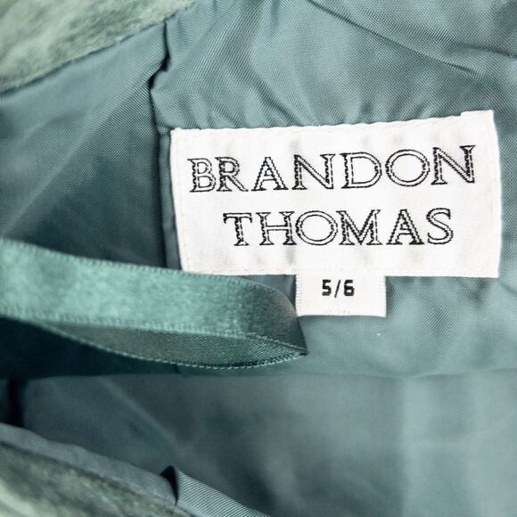 Vintage Brandon Thomas Suede Pencil Skirt Size 5/6 Petite - Picture 3 of 5